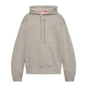 Sweatshirt S-Macs-Hood-Od Diesel , Gray , Heren