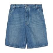 Denim shorts Bottega Veneta , Blue , Heren