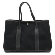 Pre-owned Canvas handbags Hermès Vintage , Black , Dames