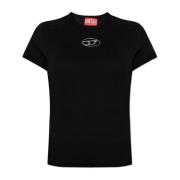 Top T-Uncutie-Long-Od-Q1 Diesel , Black , Dames