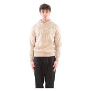 Hoodie met borduursel MC2 Saint Barth , Beige , Heren