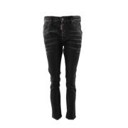 Zwarte Skater Jeans voor Heren Dsquared2 , Black , Heren