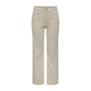 Beige Baggy Jeans Lente/Zomer Collectie Only , Beige , Dames