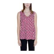 Rode Viscose Tanktop Damescollectie Street One , Red , Dames