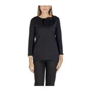 Zwart Katoen Blend Casual T-Shirt Alviero Martini 1a Classe , Black , ...