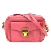 Pre-owned Leather shoulder-bags Prada Vintage , Pink , Dames