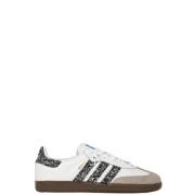 Glitter Samba Sneakers Zilver Adidas , Gray , Dames