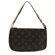 Pre-owned Canvas pouches Louis Vuitton Vintage , Brown , Dames