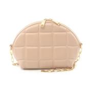 Pre-owned Leather shoulder-bags Bottega Veneta Vintage , Beige , Dames