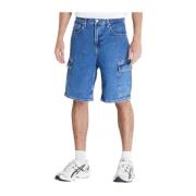 Katoenen Bermuda Shorts Collectie Lente/Zomer Calvin Klein Jeans , Blu...