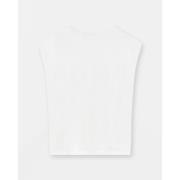 Witte Mouwloze Blouse Fabiana Filippi , White , Dames