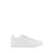 Witte Nappa Leren Sneakers Dolce & Gabbana , White , Dames