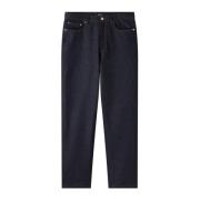 Klassieke Blauwe Straight Jeans A.p.c. , Blue , Heren