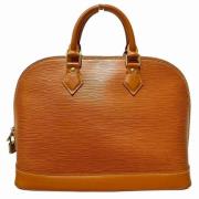 Pre-owned Leather handbags Louis Vuitton Vintage , Orange , Dames