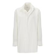 Witte Viscose Shirt met Kraag Y-3 , White , Dames