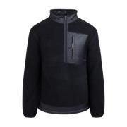 Zwarte Half-Zip Sweater Heren Cruyff , Black , Heren