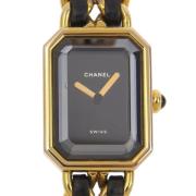 Pre-owned Metal watches Chanel Vintage , Black , Dames