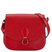 Pre-owned Leather crossbody-bags Louis Vuitton Vintage , Red , Dames