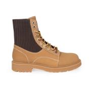 Stijlvolle Veterschoenen Werklaarzen Diesel , Brown , Dames