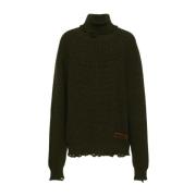 Turtleneck Pullover Sweaters Dsquared2 , Green , Heren