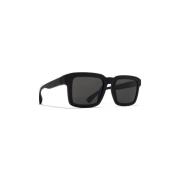 Roestvrijstalen zonnebril met UV-bescherming Mykita , Black , Heren