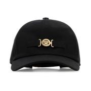 Klassieke Zwarte Baseballpet Versace , Black , Heren