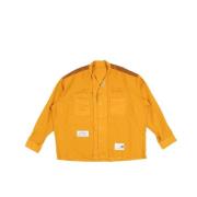 Geborduurd Katoen Viscose Shirt Mosterd Mihara Yasuhiro , Yellow , Her...