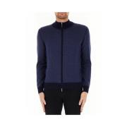 Blauwe Cardigan van Merinowol Gran Sasso , Blue , Heren