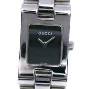 Pre-owned Metal watches Gucci Vintage , Black , Dames