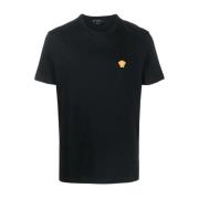 Zwarte T-Shirts & Polos Upgrade Stijl Versace , Black , Heren