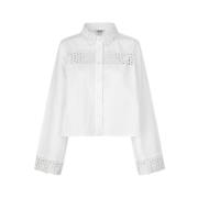 Marigold Shirt - Witte Blouses & Overhemden mbyM , White , Dames