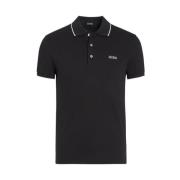 Zwarte Polo Sweater met Geborduurd Logo Ermenegildo Zegna , Black , He...