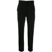 Slim Fit Broek Ann Demeulemeester , Black , Dames