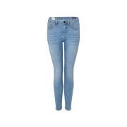 Slim Fit Light Blue Jeans Opus , Blue , Dames