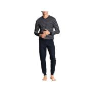 Lang Pyjamaset Relax Imprint Calida , Blue , Heren