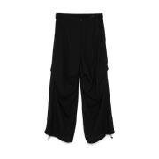 Zwarte broek met elastische tailleband MM6 Maison Margiela , Black , H...