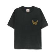 Zwarte Crew Neck T-shirt met Borstzak Gallery Dept. , Black , Heren