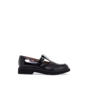 Geborsteld leren Mary-Jane schoenen Church's , Black , Dames