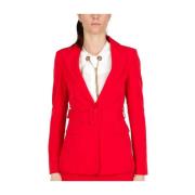 Rode Blazer Jas met Riem Liu Jo , Red , Dames