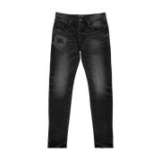 Zwarte Skinny Jeans met Klassieke Stijl Purple Brand , Black , Heren