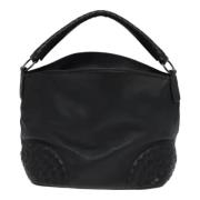 Pre-owned Leather handbags Bottega Veneta Vintage , Black , Dames