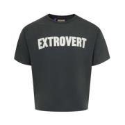 Zwart Logo Print T-shirt Gallery Dept. , Gray , Heren