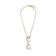 Antiek Gouden Statement Hanger Ketting Moschino , Yellow , Dames