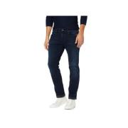 Straight Leg Jeans 5-Pocket Madison Camel Active , Blue , Heren