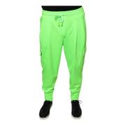 Neon Green Cargo Jogger Sweatpants Dolce & Gabbana , Green , Heren