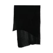 Zwarte Cashmere Omslag Sjaal Fedeli , Black , Heren