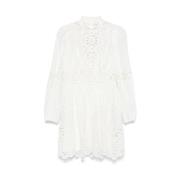 Witte Broderie Anglaise Jurk Zimmermann , White , Dames