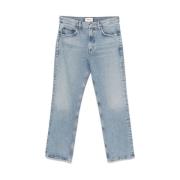 Blauwe Regeneratieve Katoen Denim Jeans Agolde , Blue , Dames