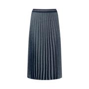 Lang Rok Stof Rok Taifun , Blue , Dames