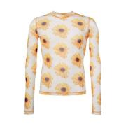 Bloemenprint Crew Neck Sweater JW Anderson , Multicolor , Heren